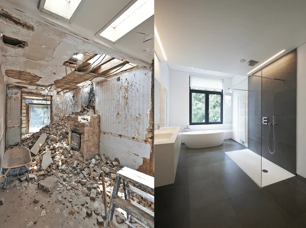 renovation bathroom before after horizontal 600nw 368682911